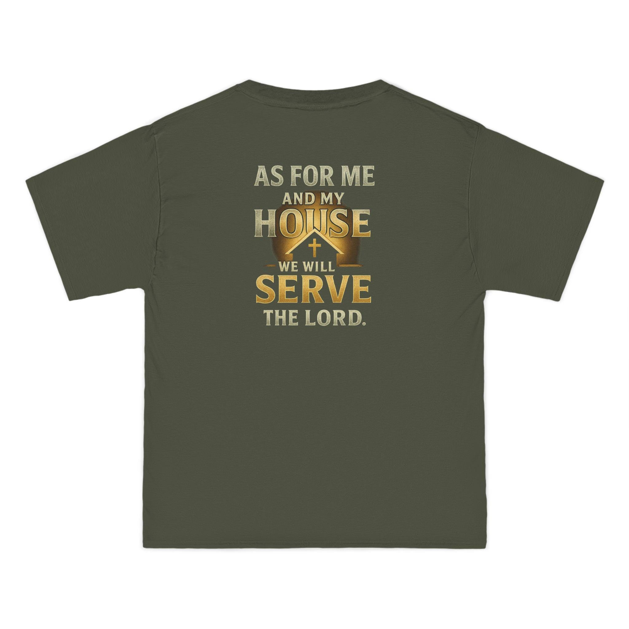 As for Me and My House We Will Serve the Lord Shirt- Joshua 24:15 Christian Family Tee | Faith Home Scripture Shirt | Redeemed Faith Apparel