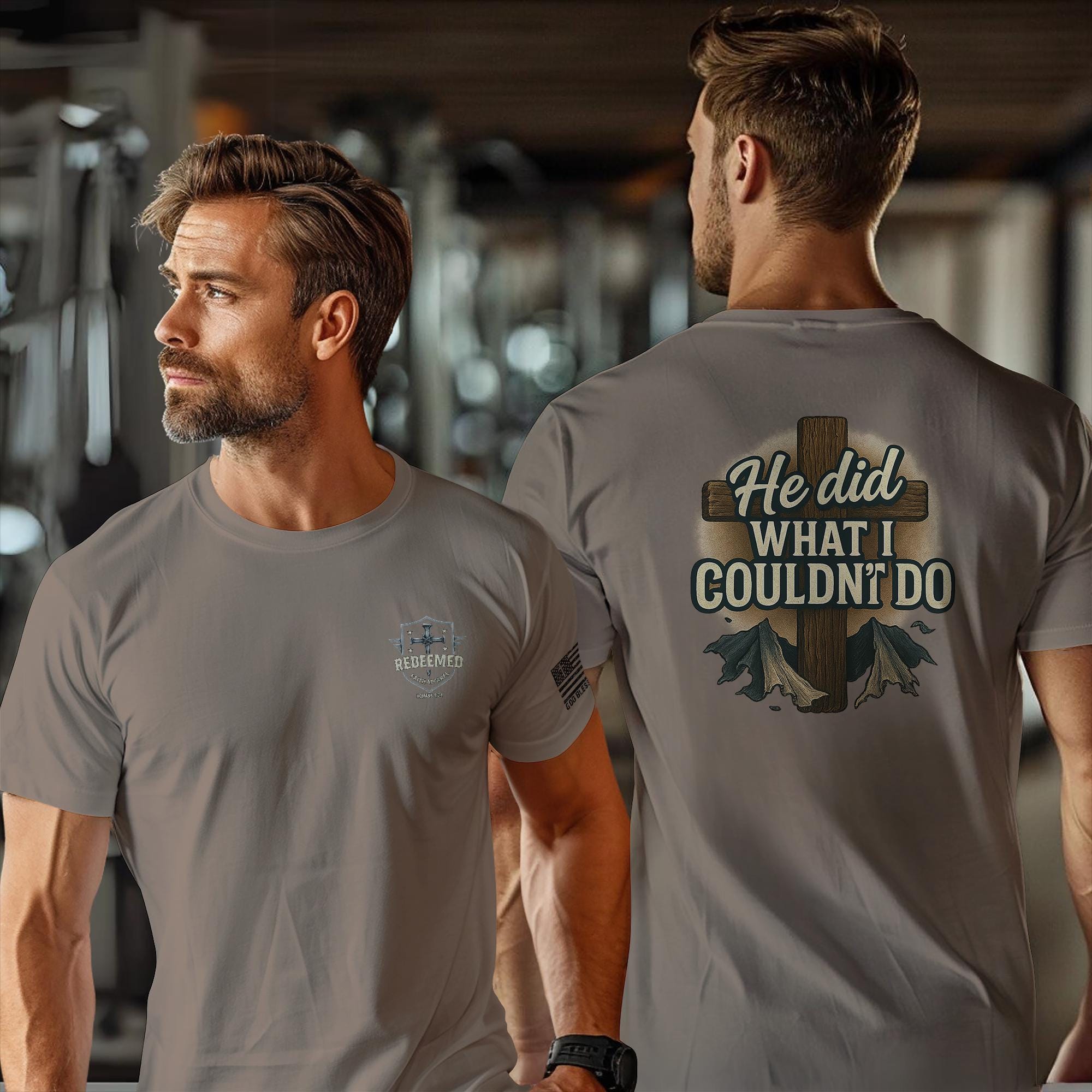 Christian T-Shirt: 'He Did What I Couldn't Do' Faith Tee