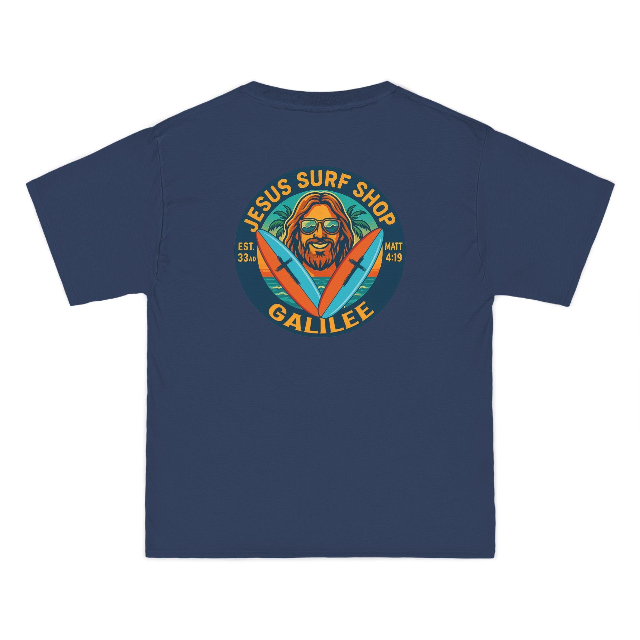 Jesus Surf Shop T-Shirt: Retro Galilee Christian Tee