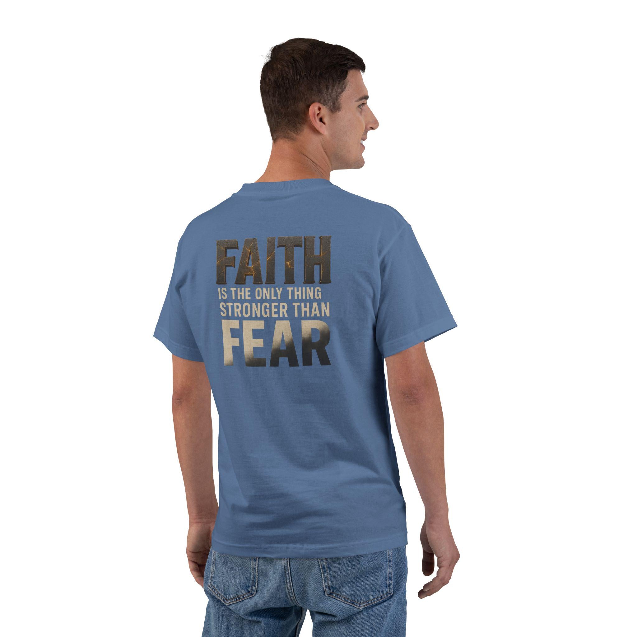 Faith Over Fear Christian T-Shirt: Inspirational Bible Verse Tee