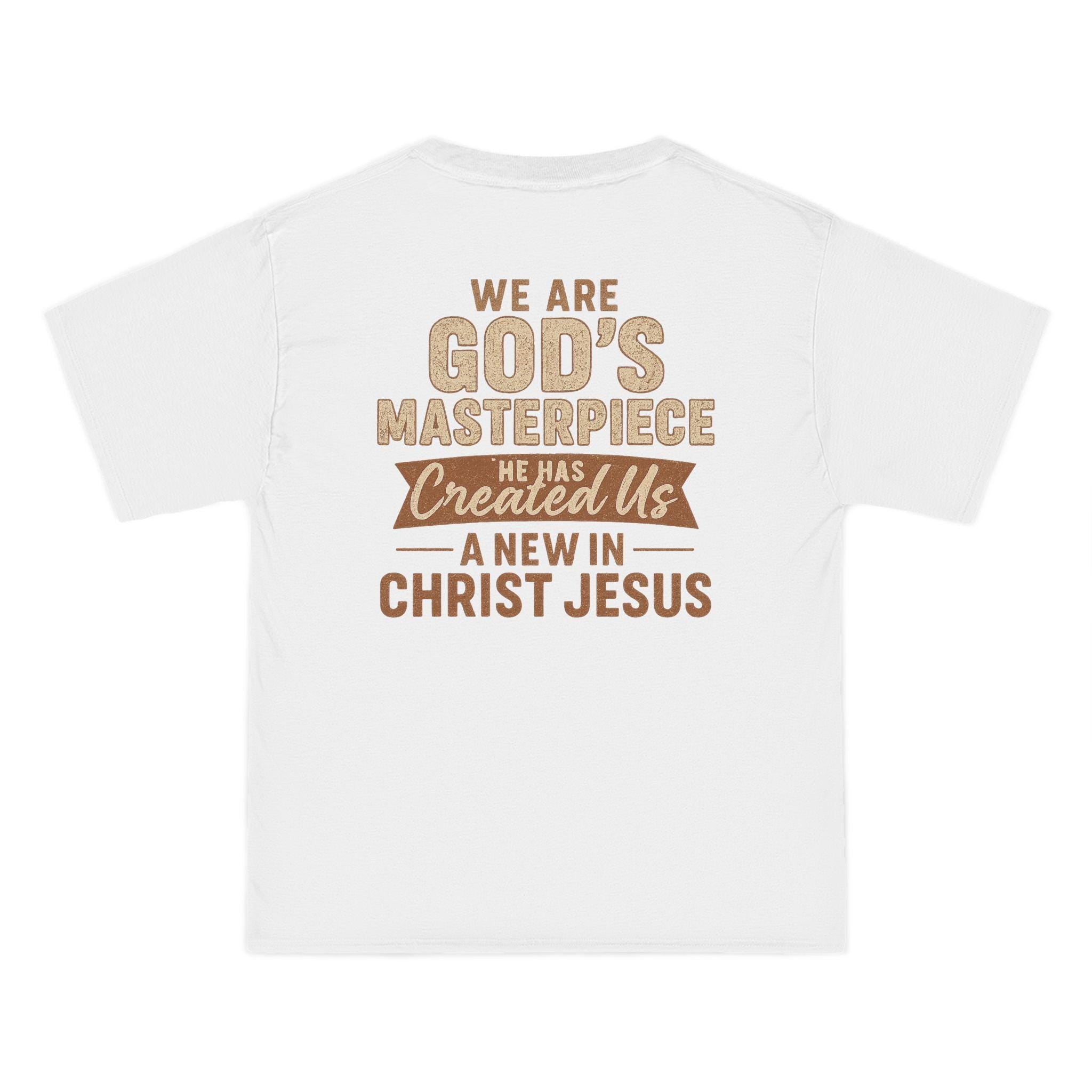 God's Masterpiece Short-Sleeve T-Shirt - Ephesians 2:10, Christian Apparel, Faith-Based Fashion, Christian Encouragement, Gift for Believers