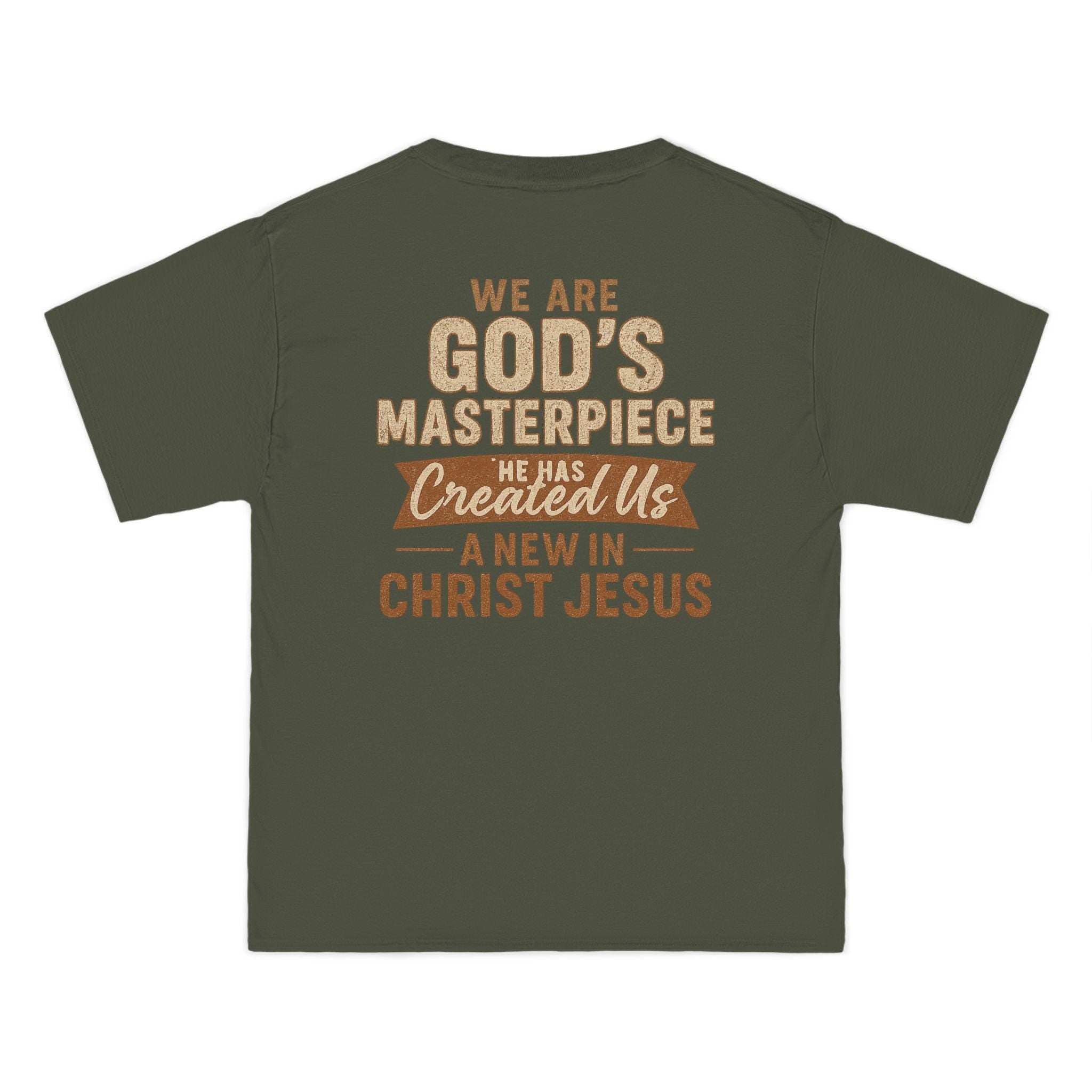 God's Masterpiece Short-Sleeve T-Shirt - Ephesians 2:10, Christian Apparel, Faith-Based Fashion, Christian Encouragement, Gift for Believers