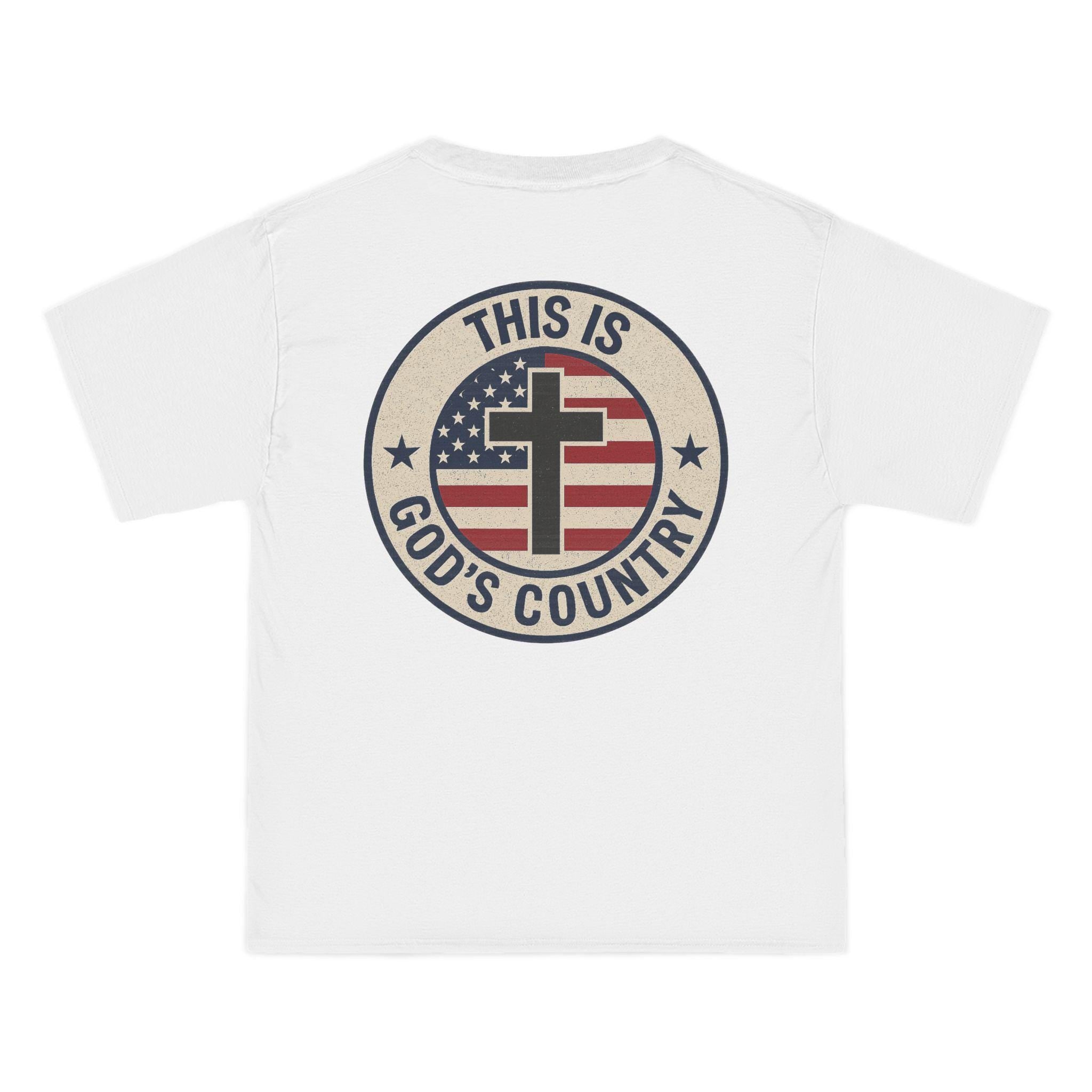 This Is Gods Country T-Shirt | Christian Patriotic Cross Tee | Faith and Freedom Shirt for Men and Women | United States and God T-Shirt