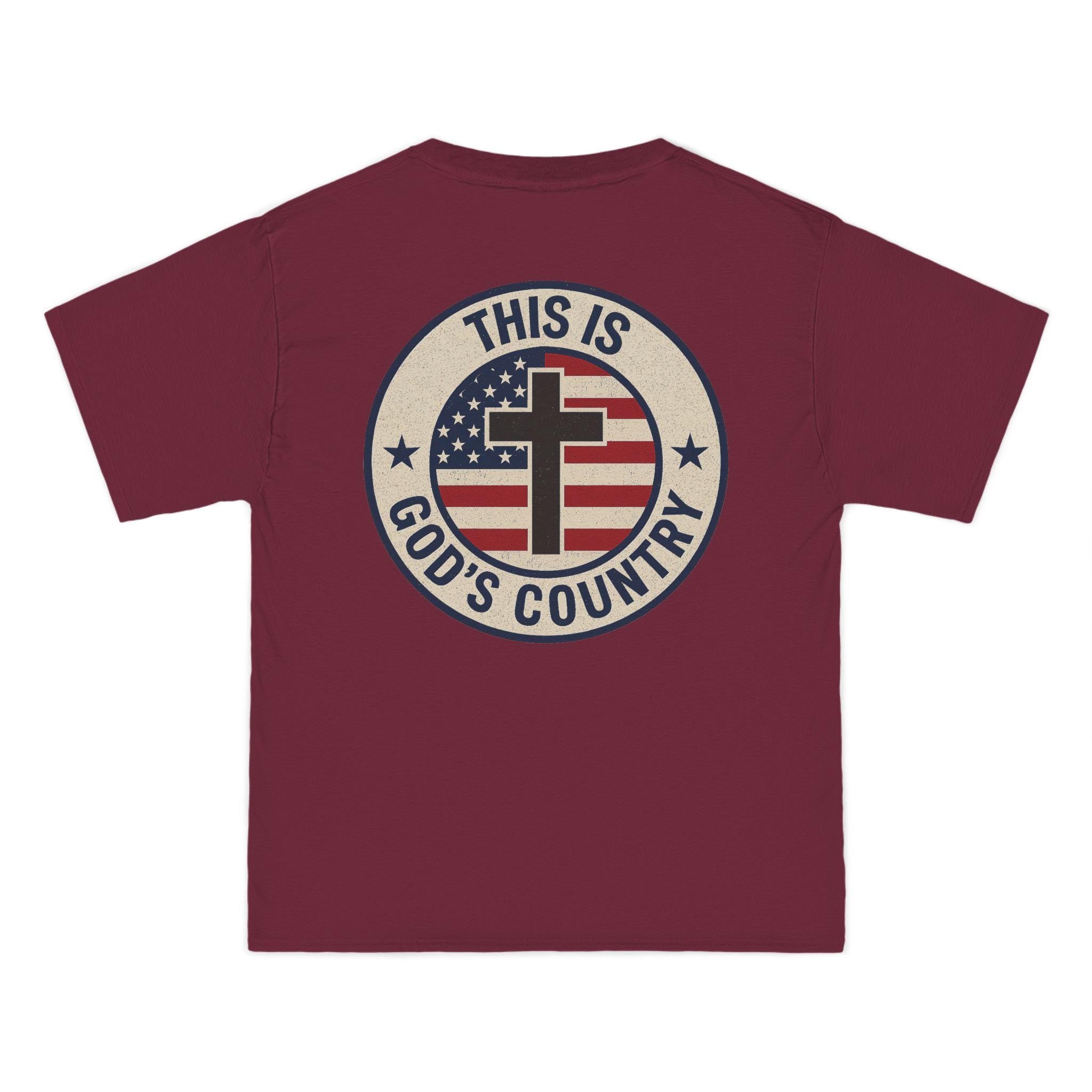 This Is Gods Country T-Shirt | Christian Patriotic Cross Tee | Faith and Freedom Shirt for Men and Women | United States and God T-Shirt