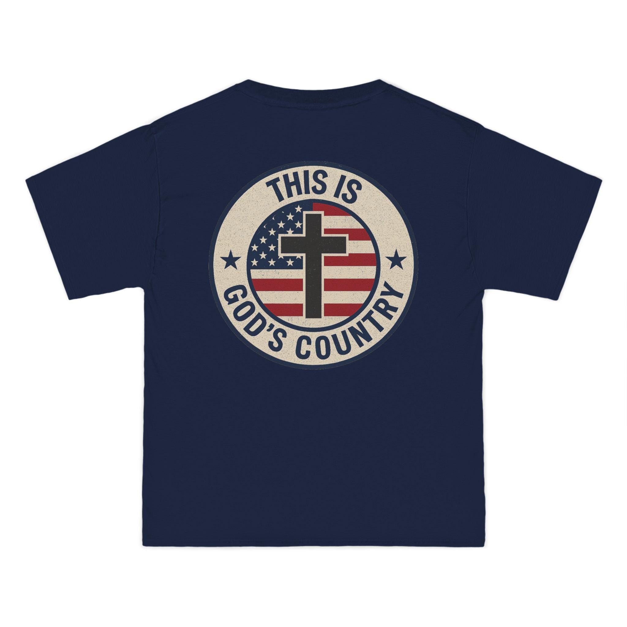 This Is Gods Country T-Shirt | Christian Patriotic Cross Tee | Faith and Freedom Shirt for Men and Women | United States and God T-Shirt