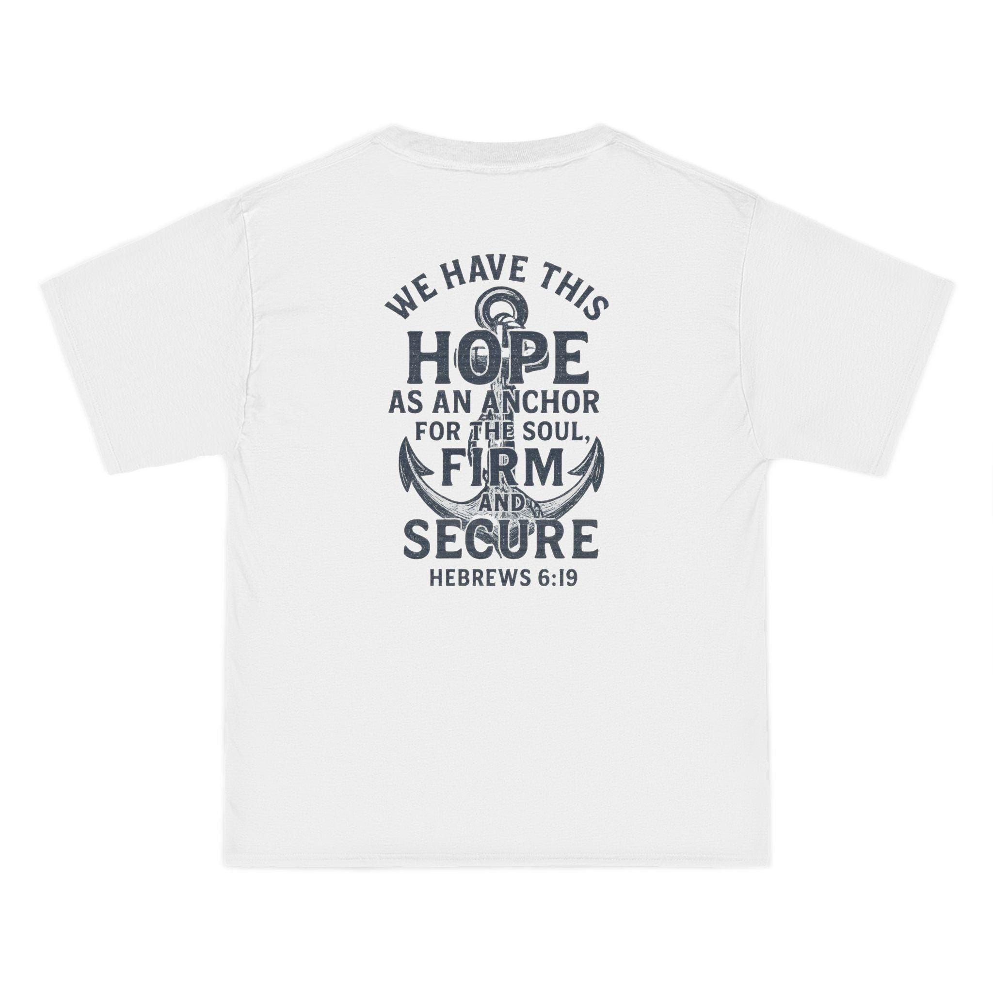 Hope Anchor of the Soul T-Shirt, Hebrews 6:19 Bible Verse Tee, Christian Nautical Faith Shirt, T-Shirts, Christian Apparel for Men and Women