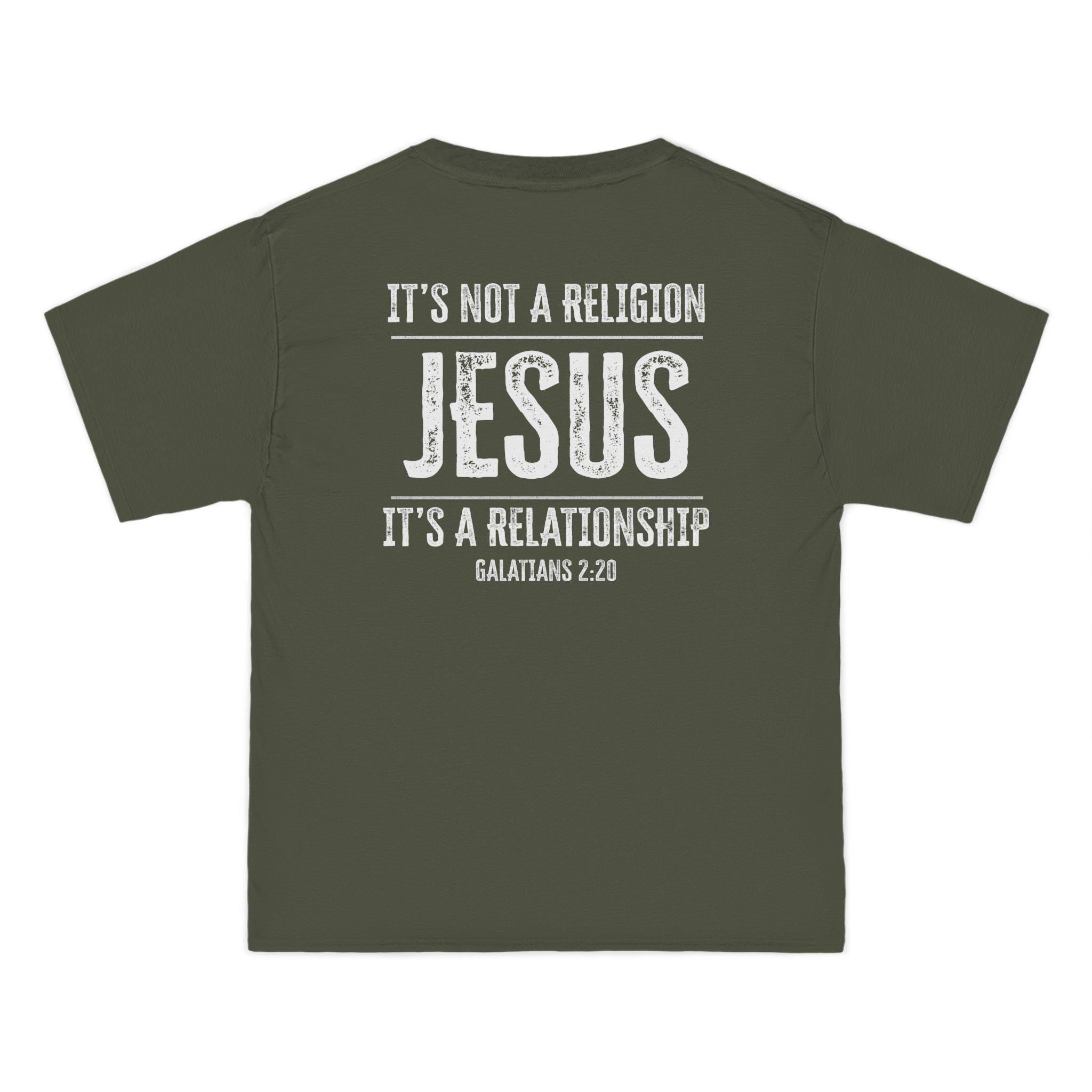 Its Not a Religion, Its a Relationship T-Shirt | Galatians 2:20 Christian Faith Tee | Jesus Relationship Over Religion Shirt | Faith Apparel