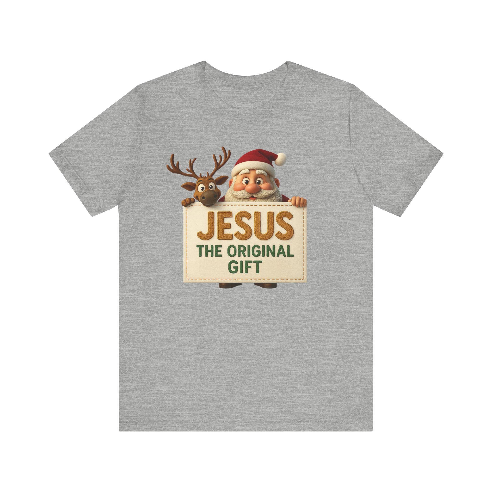 Jesus The Original Gift Christian Christmas Shirt or Sweatshirt, Redeemed Faith Apparel, Faith Holiday Gift, Christmas Collection T-shirt