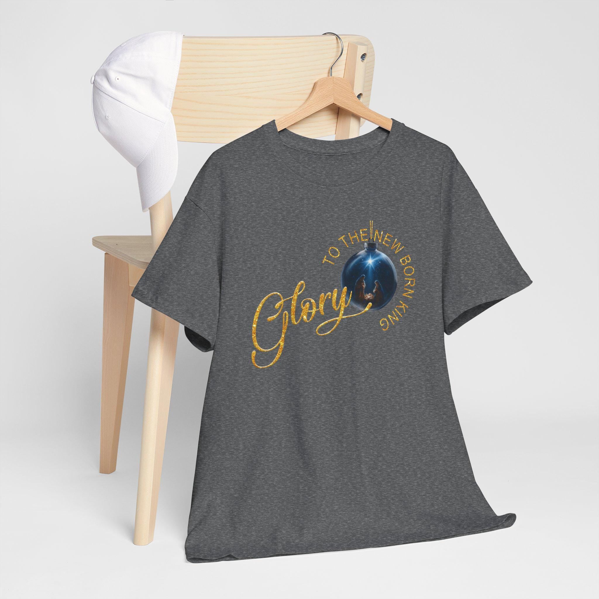 Glory to the Newborn King Christian Christmas Shirt | Nativity Ornament Design | Redeemed Faith Apparel | Christmas Collection
