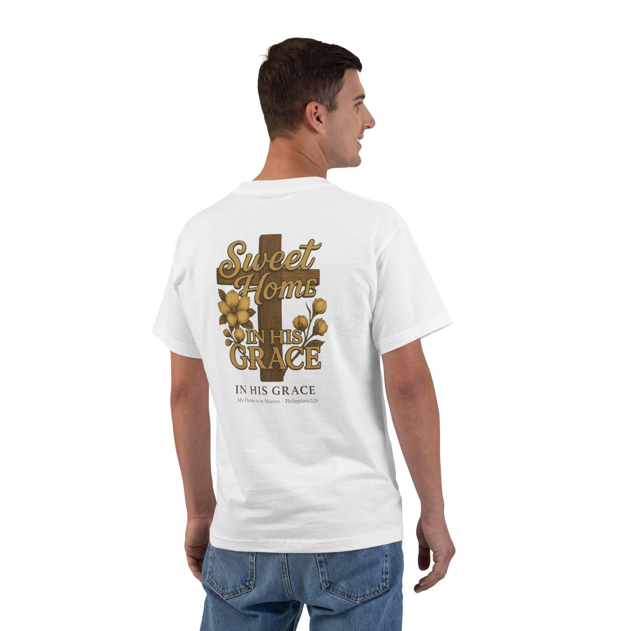 AL-Mens Sweet Home in His Grace Alabama Christian T-Shirt, Philippians 320 Tee, Southern Graphic Tee, Faith-Based Apparel, Christian Gifts