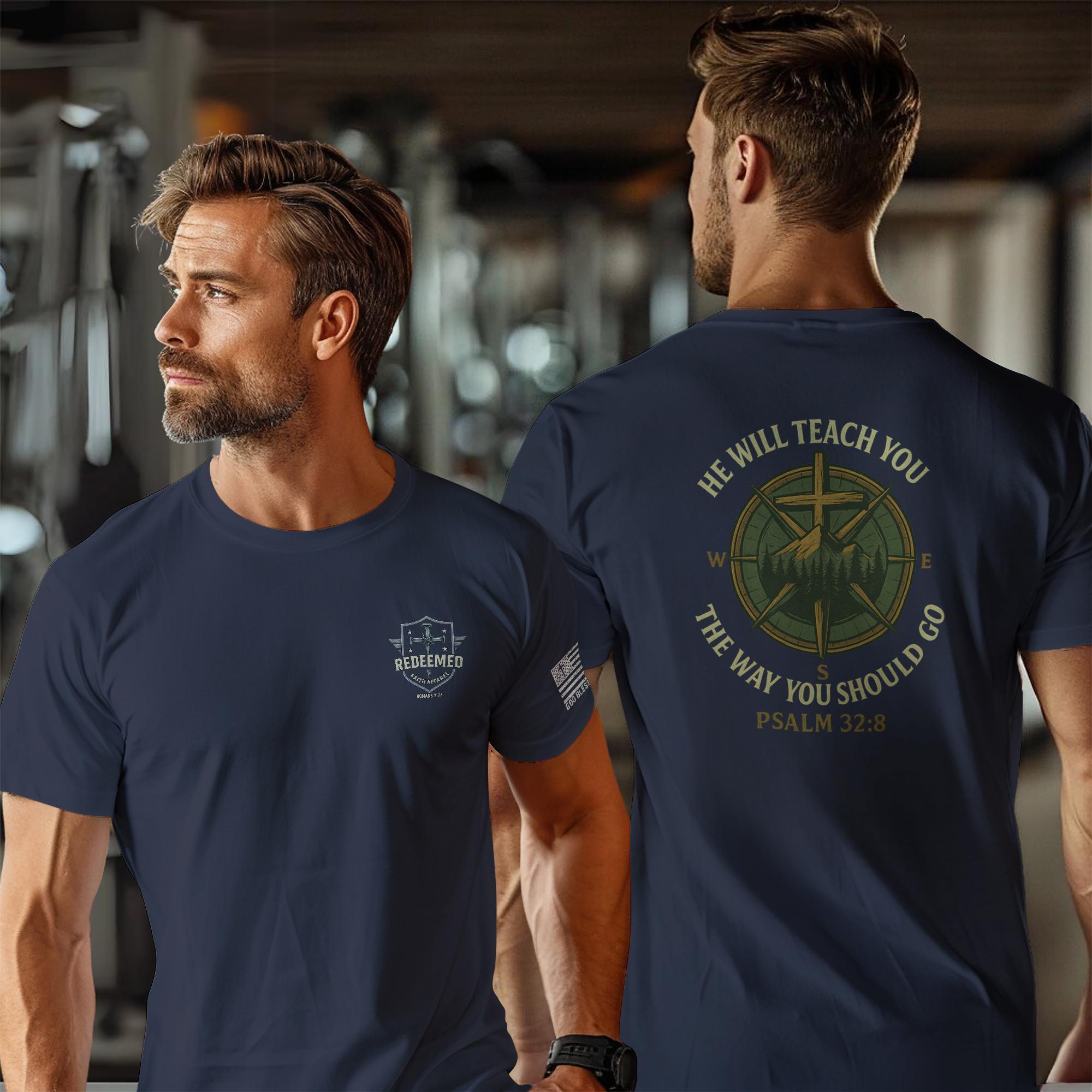 Faith-Inspired Fitness T-Shirt, Inspirational Tee, Workout Shirt, Religious Apparel, Short-Sleeve Gym Top