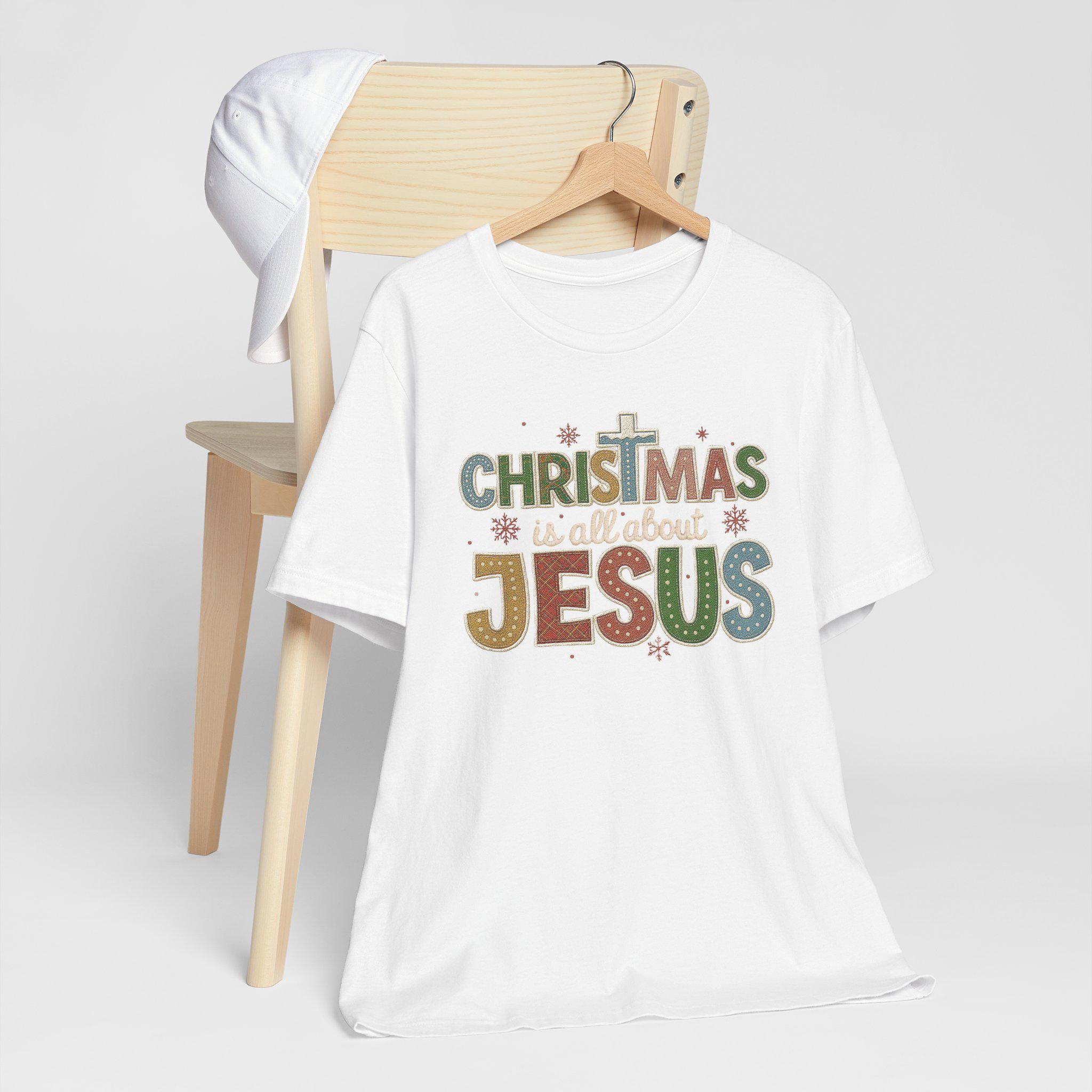 Christmas Is All About Jesus Christian T-Shirt | Holiday Faith Tee | Redeemed Faith Apparel | Nativity faith design | Christmas Collection