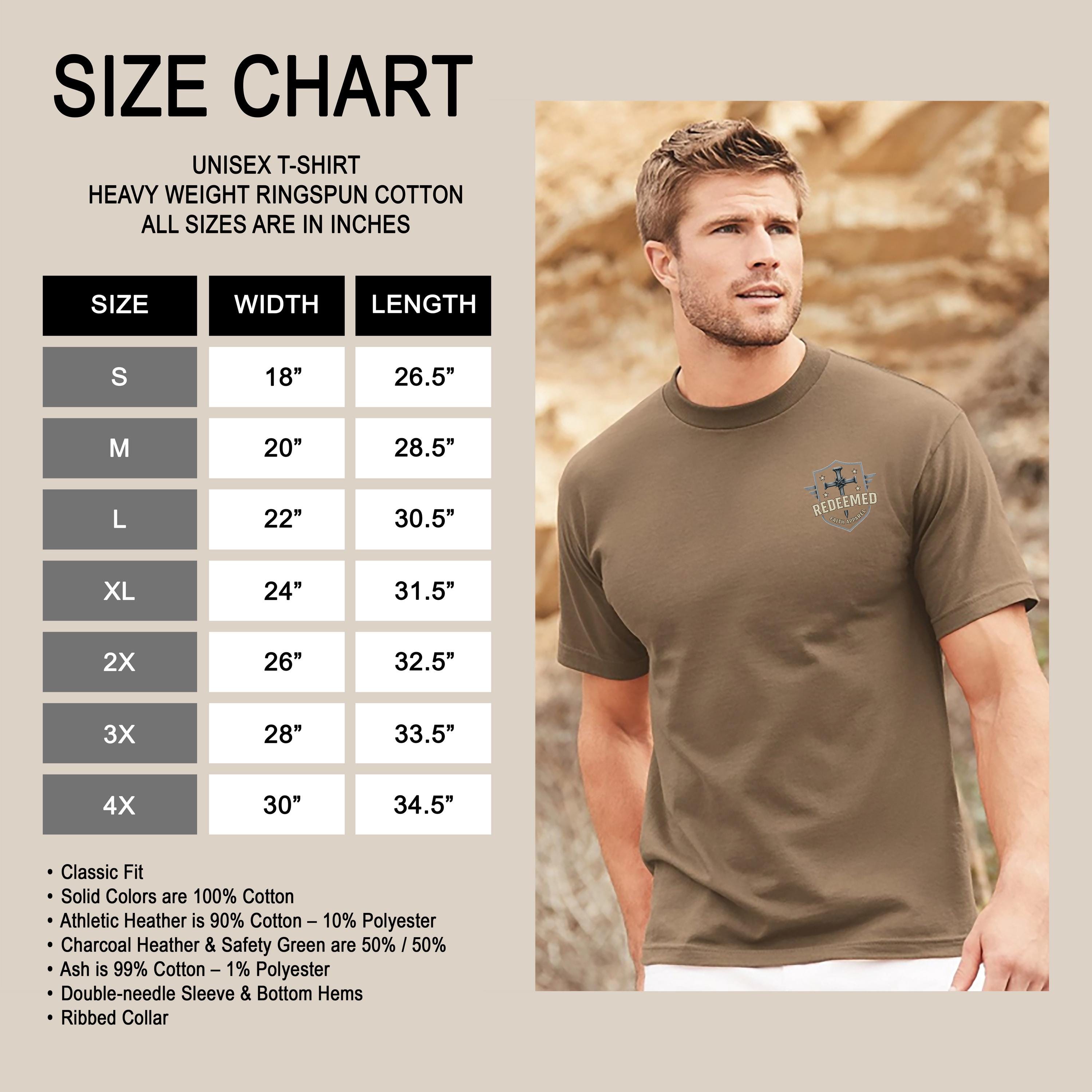 Men of God Christian T-Shirt - Be Strong Lead Your Family Faith Shirt, Bold Mens Ministry Tee, Worship & Prayer Christian Gift