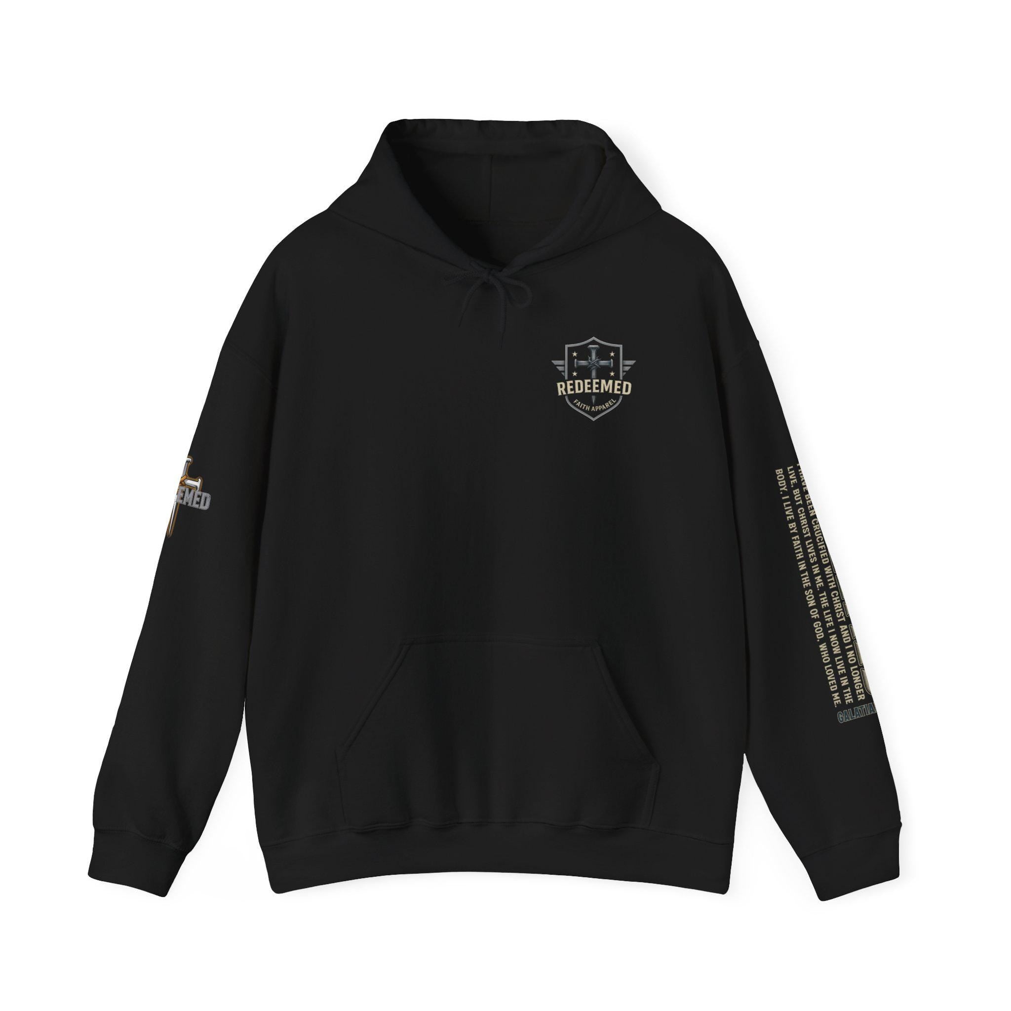 Faith-Inspired Heavy Blend Hoodie - Redeemed Design, Inspirational Apparel, Perfect for Comfort, Gifts for Believers, Casual Wear