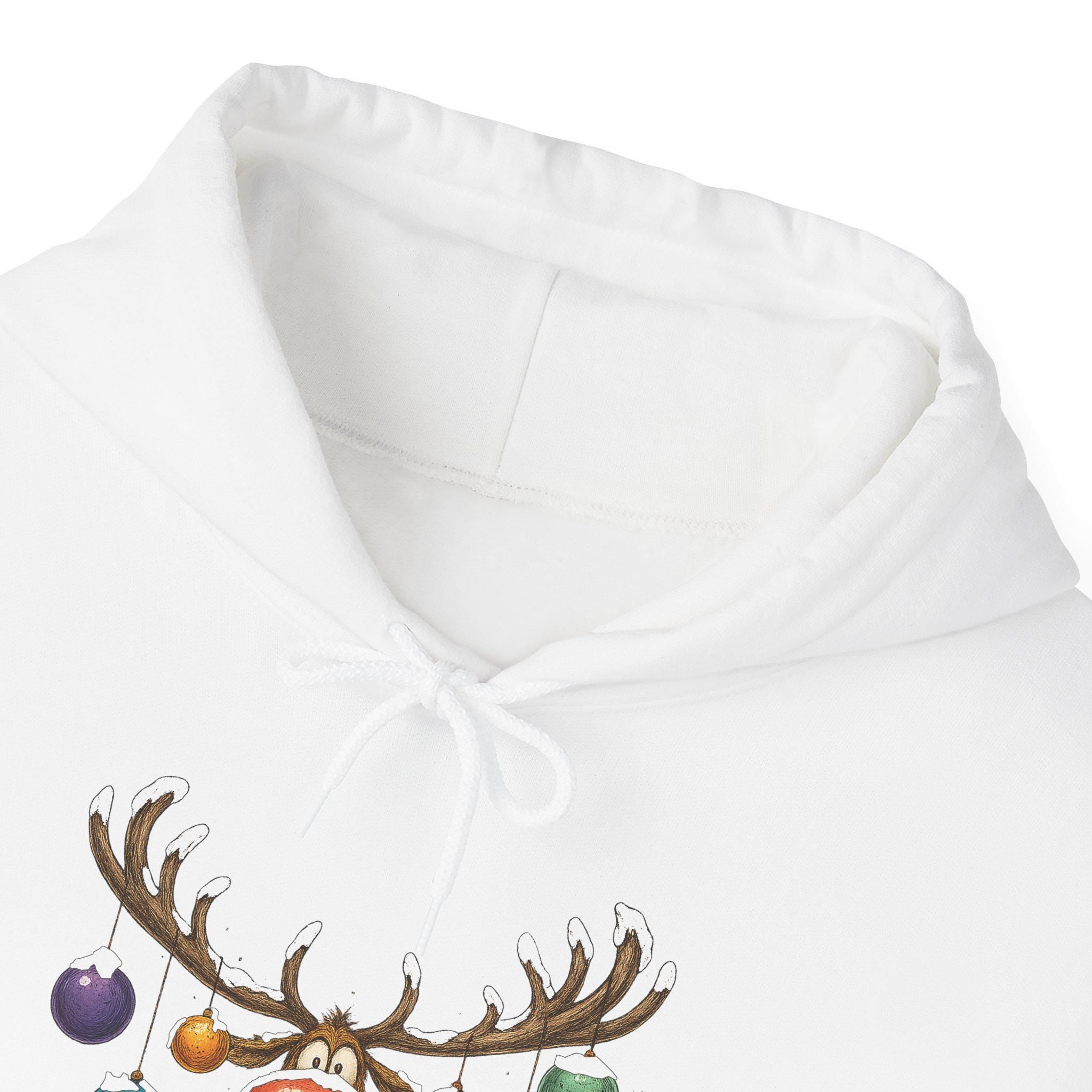 Fun Merry Christmas Reindeer Hoodie, Funny Holiday Apparel, Antlers and Christmas Gift, Christian Christmas Sweatshirt and T-shirt Options