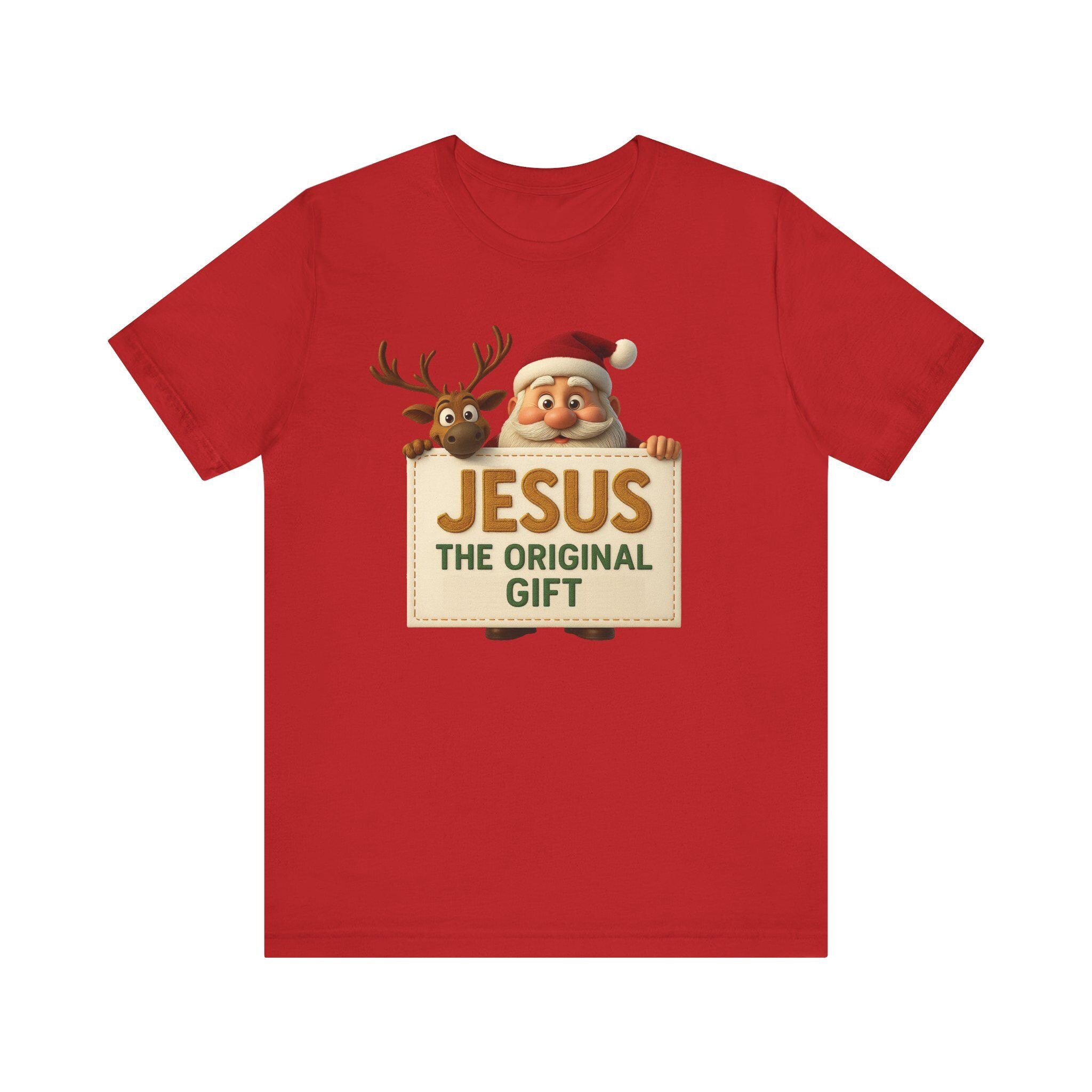 Jesus The Original Gift Christian Christmas Shirt or Sweatshirt, Redeemed Faith Apparel, Faith Holiday Gift, Christmas Collection T-shirt