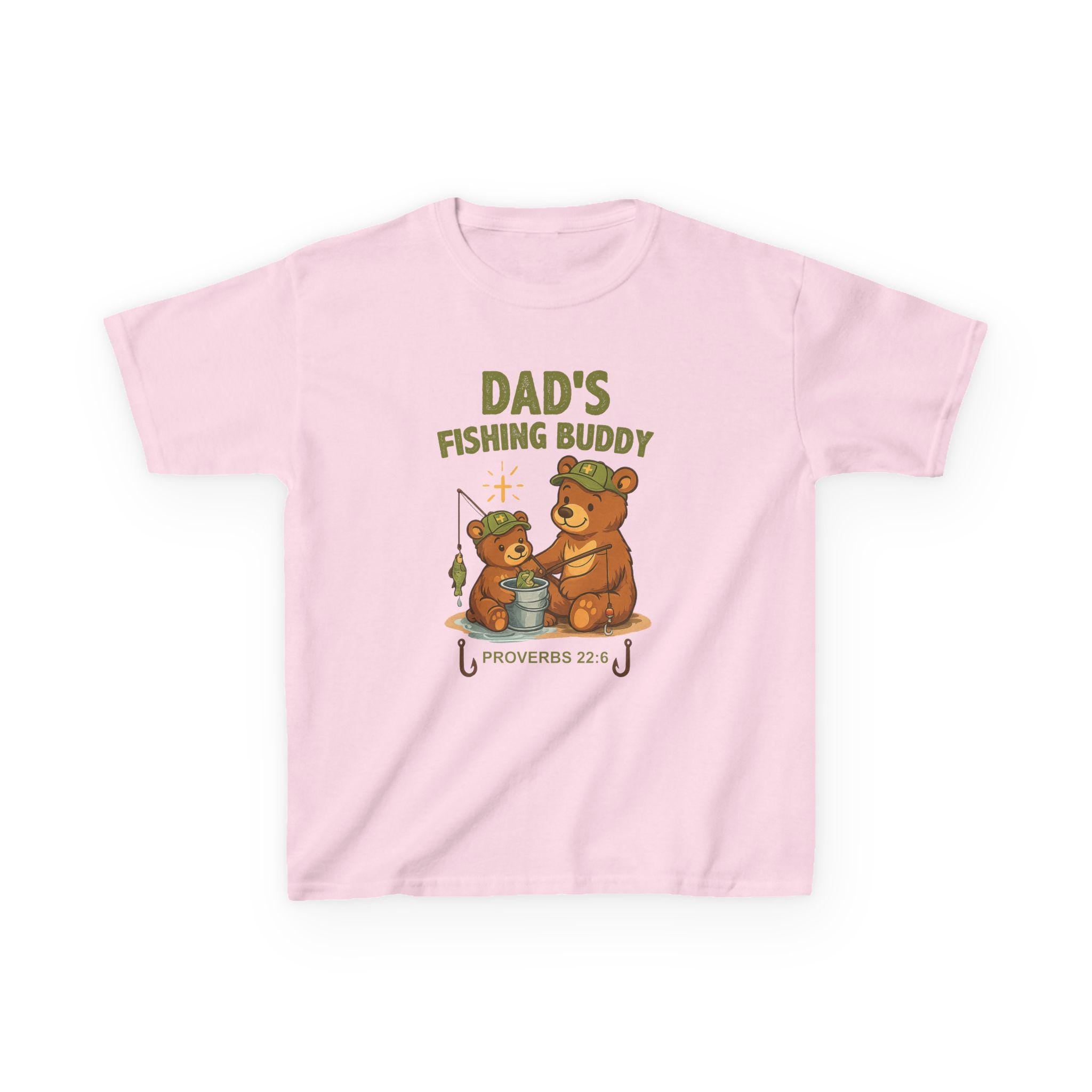 Personalized Fishing Buddy Shirt, Custom Name, Kids Christian Fishing Tee, Proverbs 226, Daddy, Grandpa, Papa, Gift, Camo Faith Outdoors