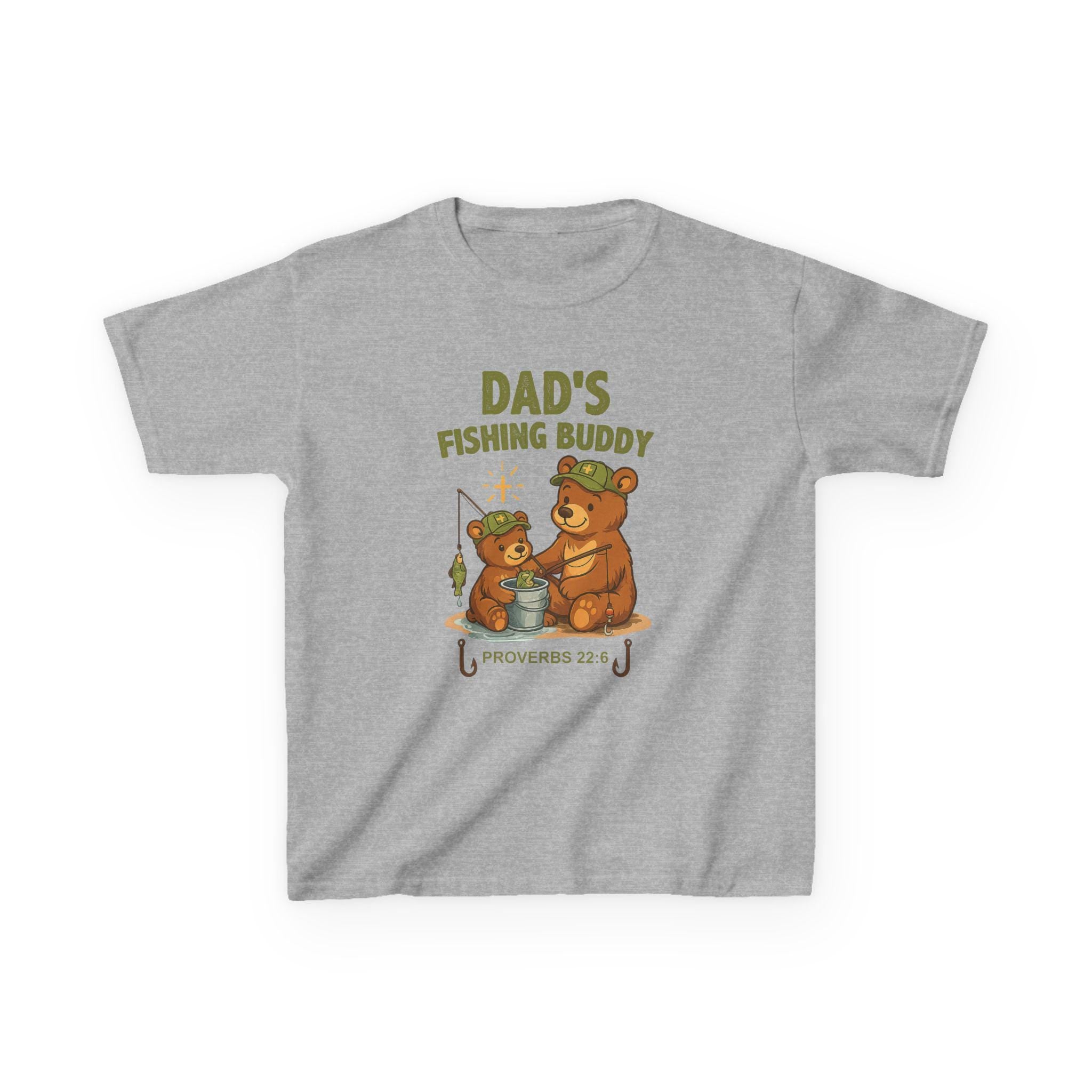 Personalized Fishing Buddy Shirt, Custom Name, Kids Christian Fishing Tee, Proverbs 226, Daddy, Grandpa, Papa, Gift, Camo Faith Outdoors
