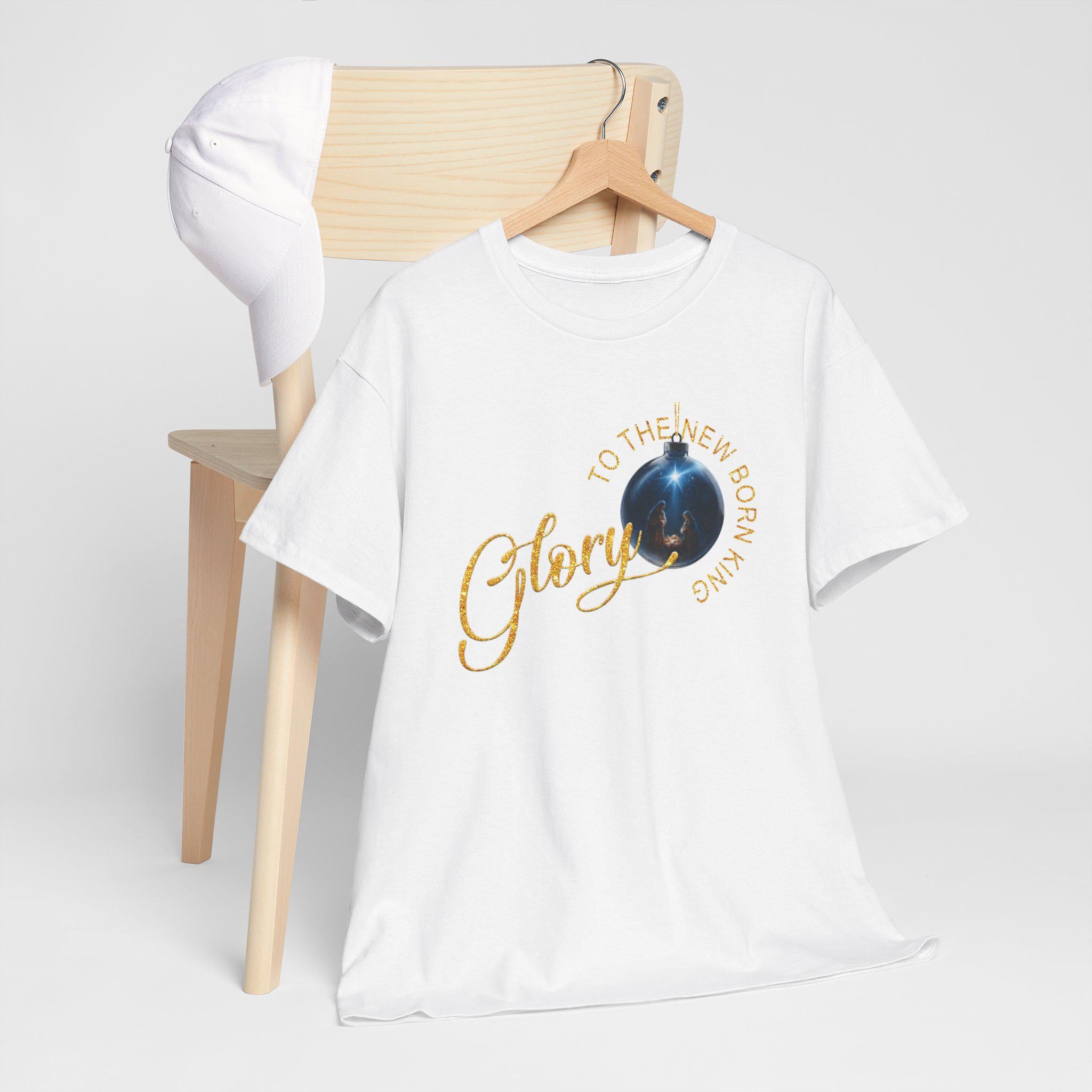 Glory to the Newborn King Christian Christmas Shirt | Nativity Ornament Design | Redeemed Faith Apparel | Christmas Collection