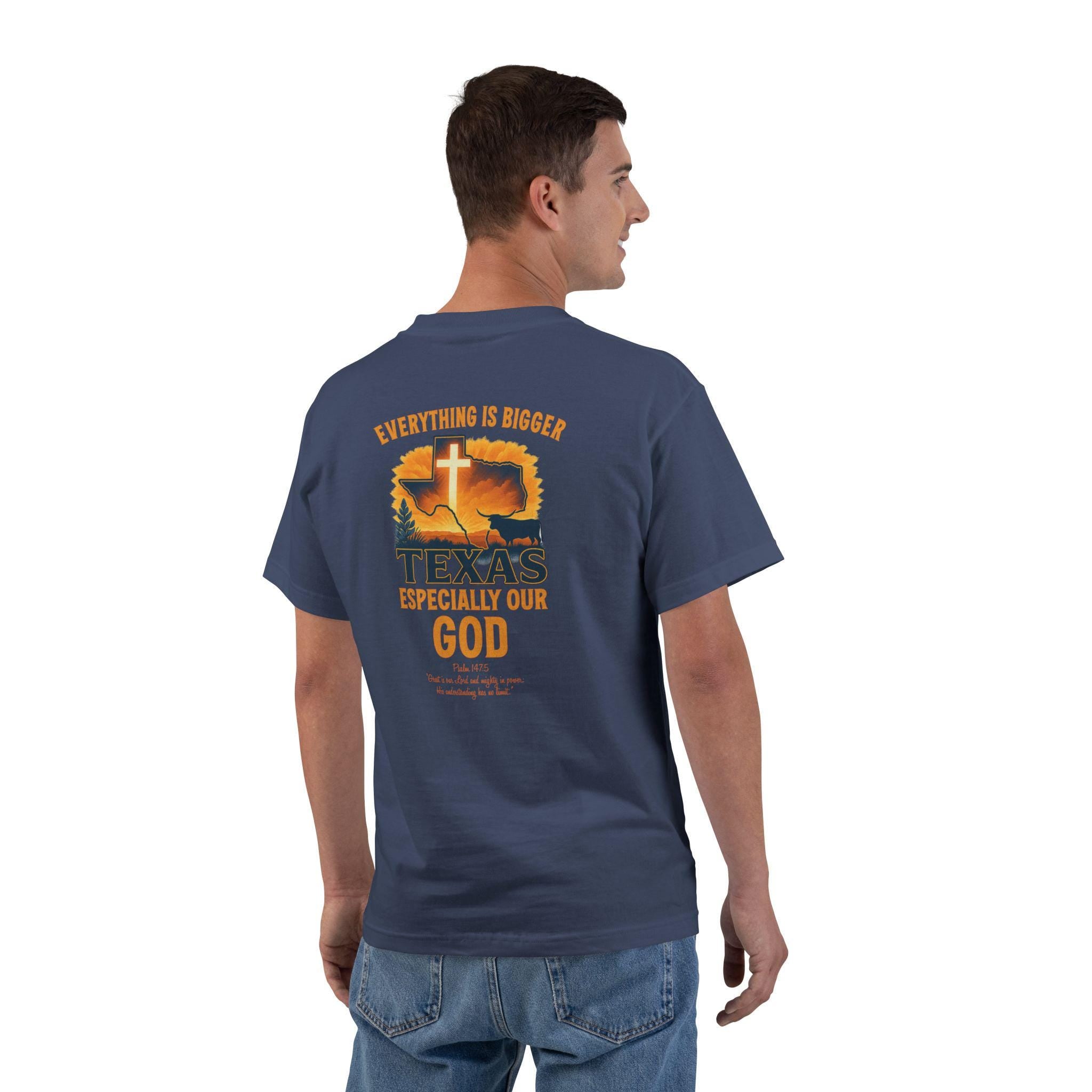 TX-Everything Is Bigger Texas Christian T Shirt, Especially Our God, Faith Western Tee, Longhorn, Texas Pride, God Bless America Collection