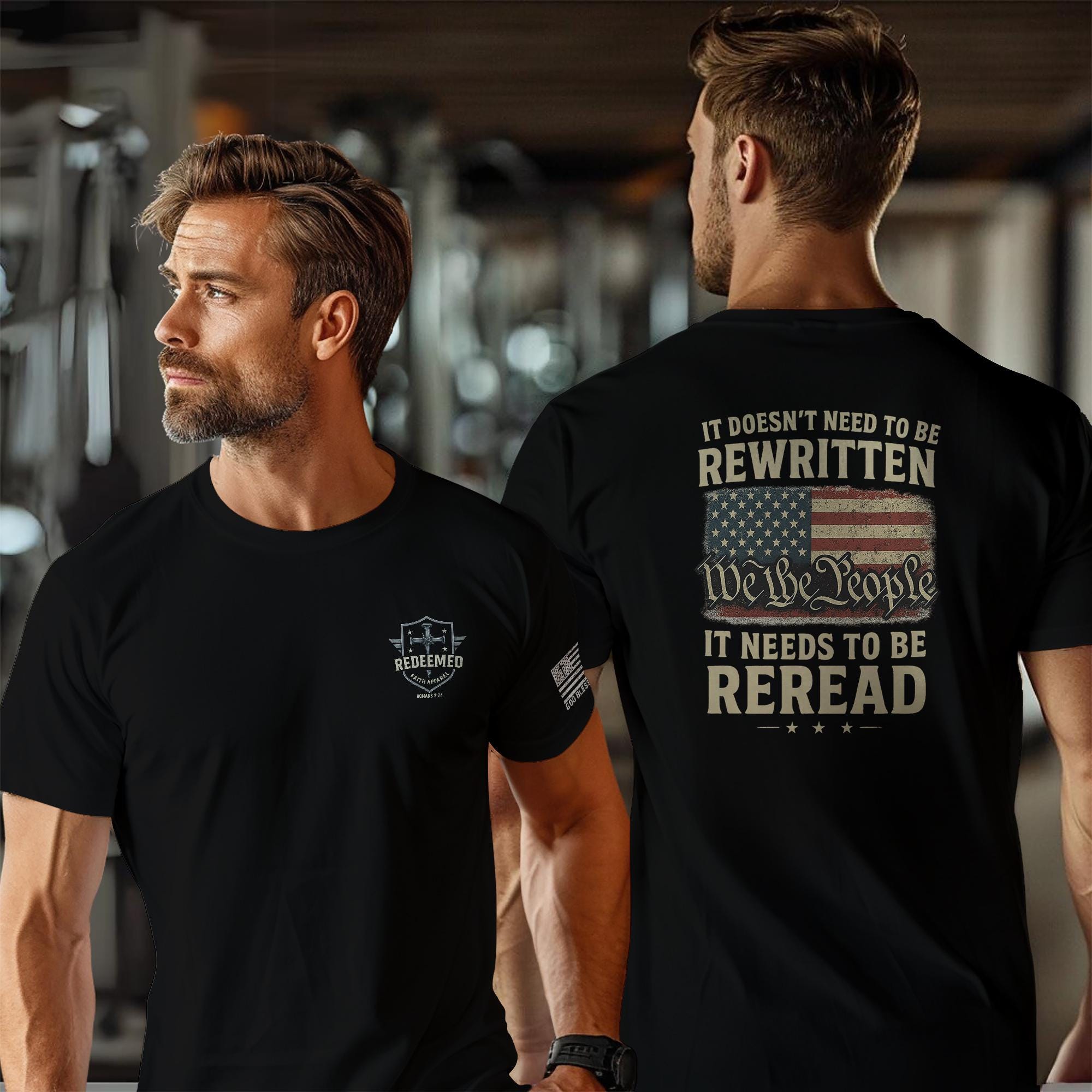 We The People American Flag Shirt: Patriotic Constitution Tee