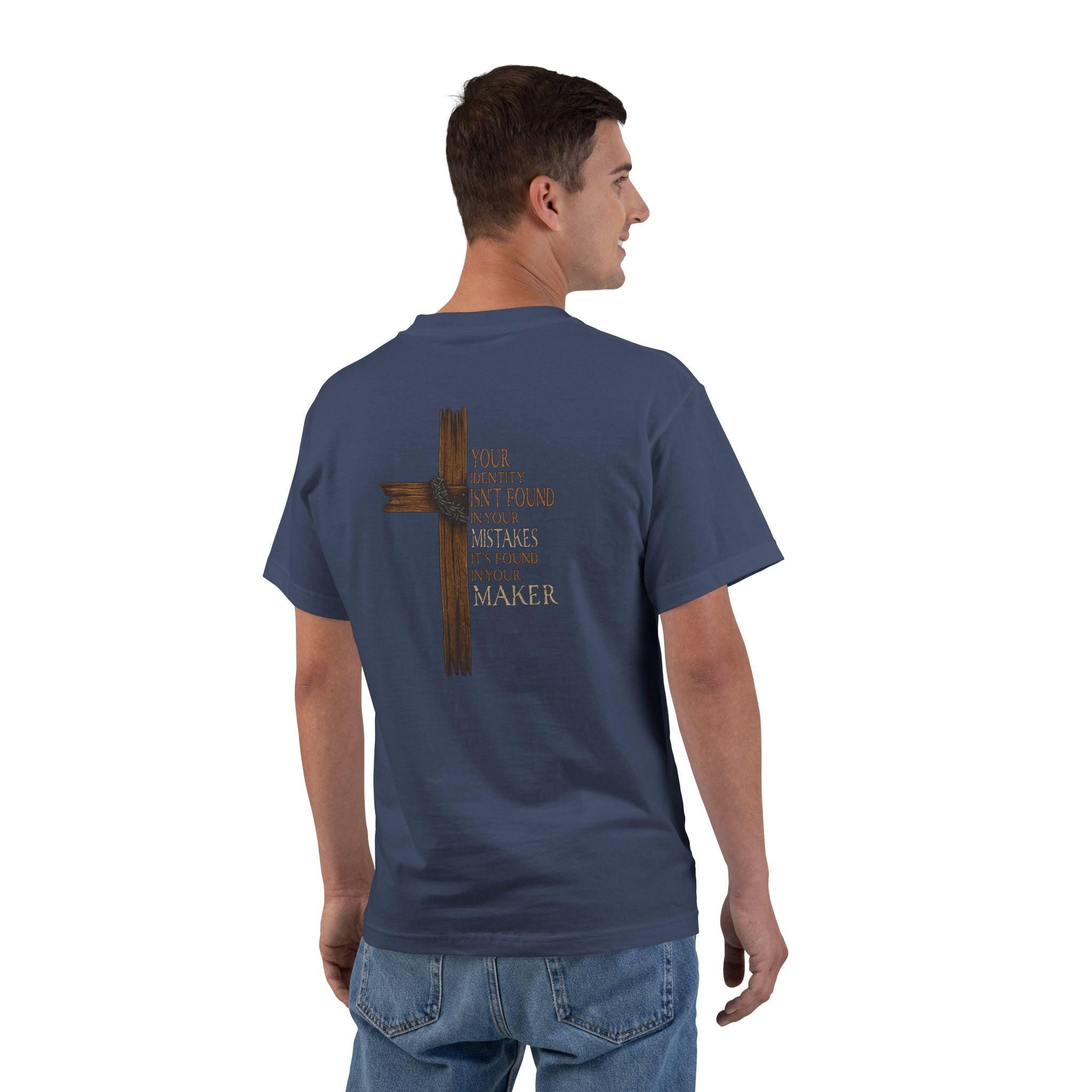 Christian Cross T-Shirt: Redeem Your Identity Graphic Tee