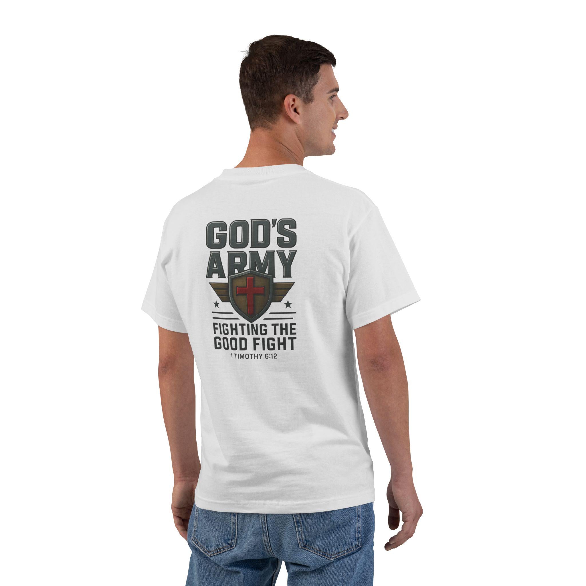 God's Army Short-Sleeve T-Shirt | Faith-Based Tee, Religious Gift, Motivational Shirt, Christian Apparel, Workout Wear