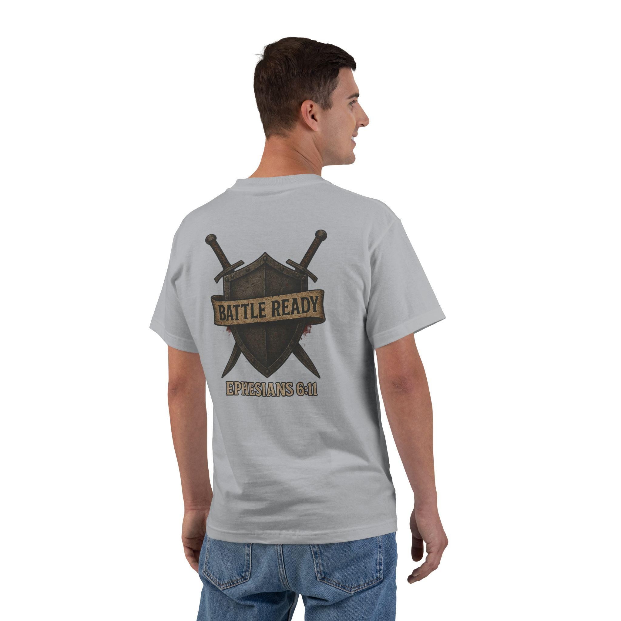 Christian Armor of God T-Shirt, Spiritual Warfare Tee, Crossed Swords Shirt, Faith Apparel, Unisex Christian Clothing, Christian Gifts