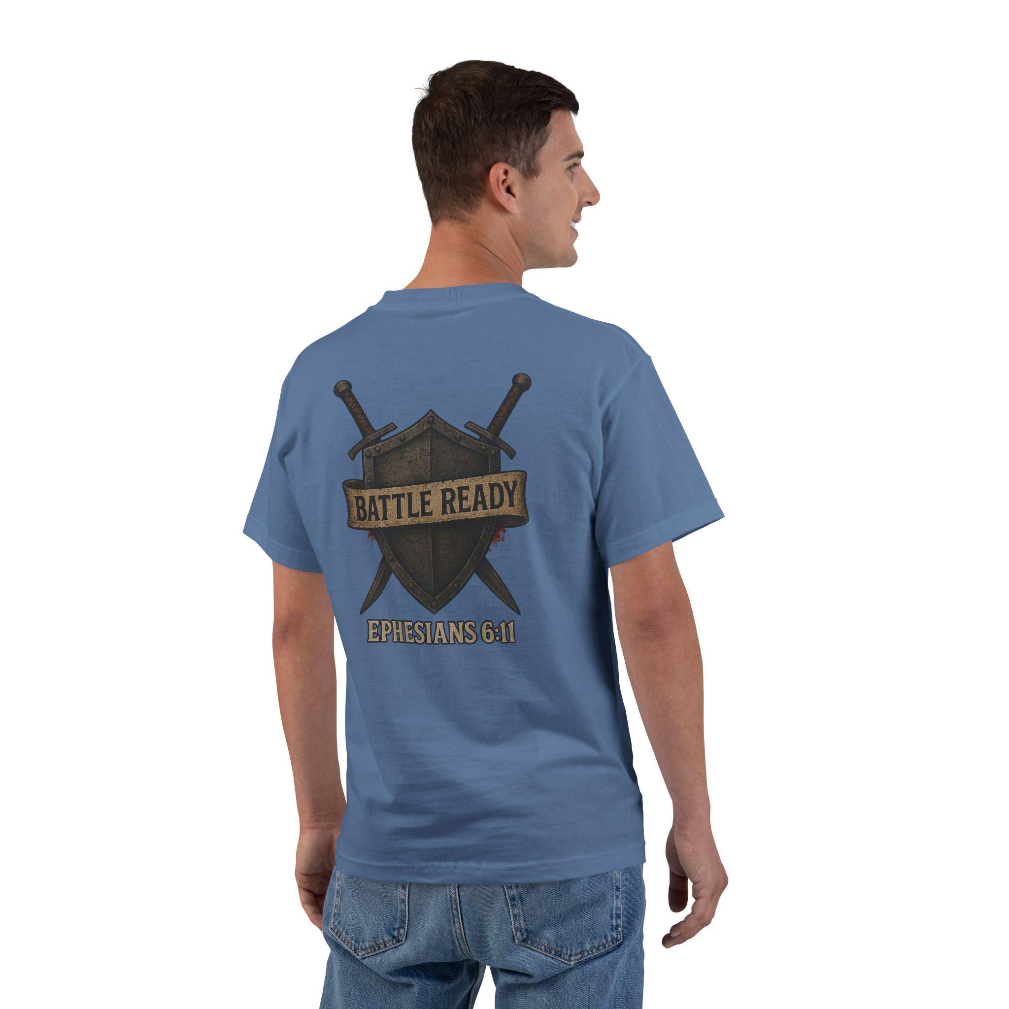 Christian Armor of God T-Shirt, Spiritual Warfare Tee, Crossed Swords Shirt, Faith Apparel, Unisex Christian Clothing, Christian Gifts