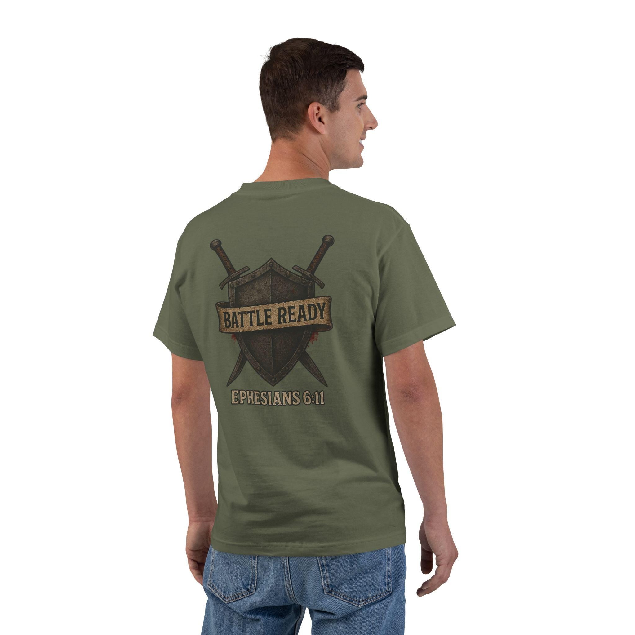Christian Armor of God T-Shirt, Spiritual Warfare Tee, Crossed Swords Shirt, Faith Apparel, Unisex Christian Clothing, Christian Gifts